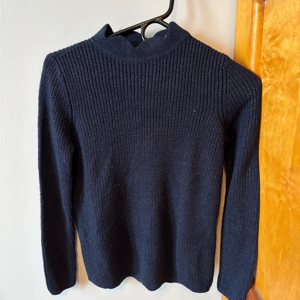 Sparkly Navy Women's Sweater